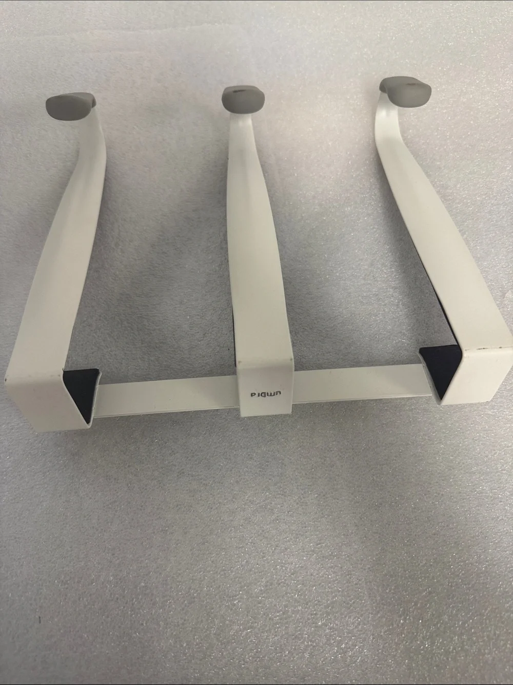 Umbra White Wall Hook Rack with Gray Tips